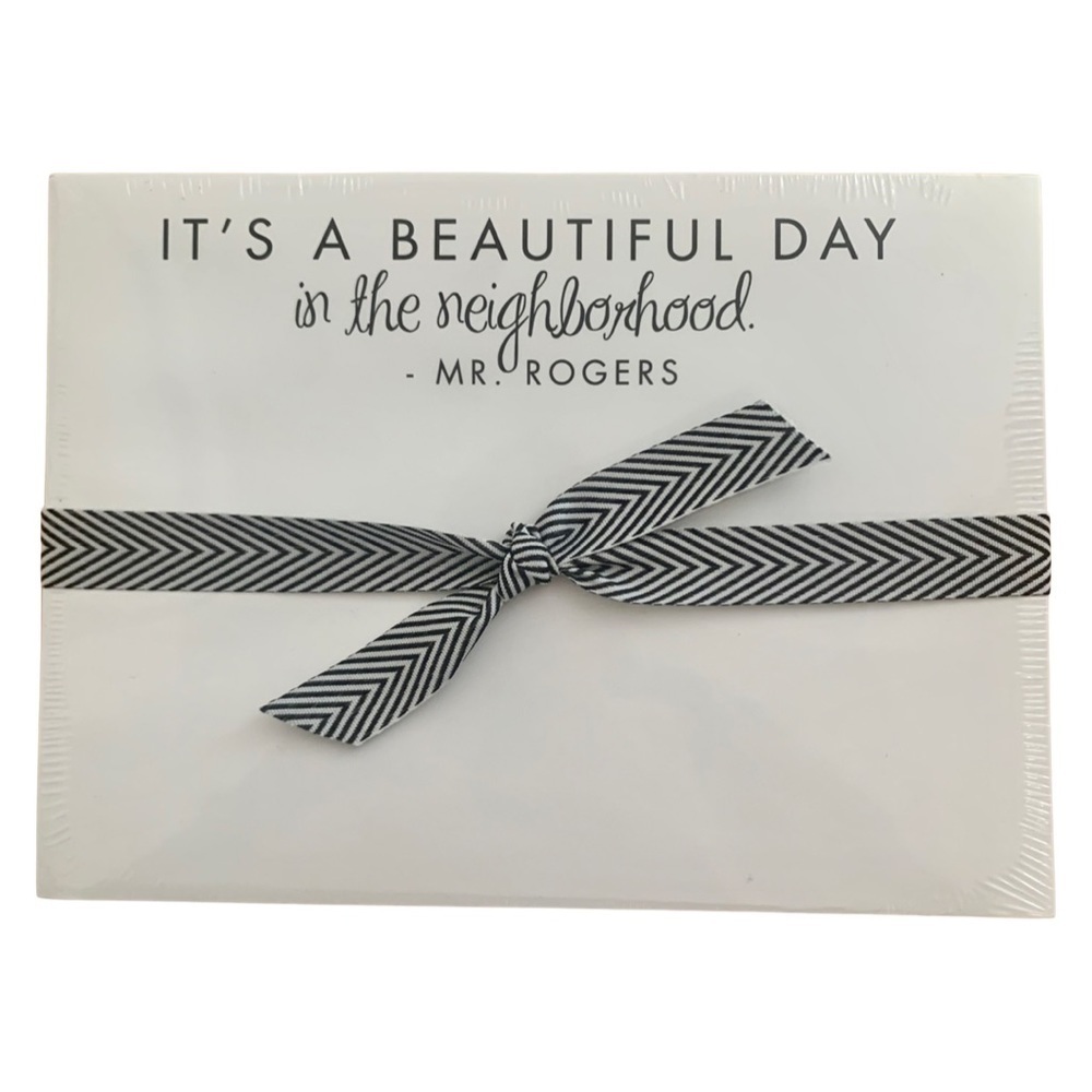 NWT Rosanne Beck Note Pad Mr. Rogers “It’s A Beautiful Day In The Neighborhood”